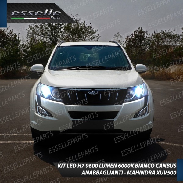 Kit Full LED H7 9600 Lumen 6000K bianco Anabbaglianti MAHINDRA XUV500 RESTYLING