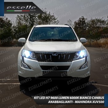 Kit Full LED H7 9600 Lumen 6000K bianco Anabbaglianti MAHINDRA XUV500 RESTYLING
