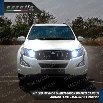 Kit Full LED H7 6400 Lumen 6000K bianco Abbaglianti MAHINDRA XUV500 RESTYLING