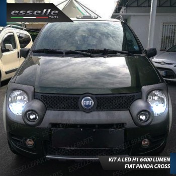 Kit Full LED H1 Abbaglianti 6400 Lumen 6000K bianco FIAT PANDA 169 CROSS