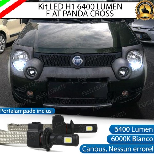 Kit Full LED H1 Abbaglianti 6400 Lumen 6000K bianco FIAT PANDA 169 CROSS