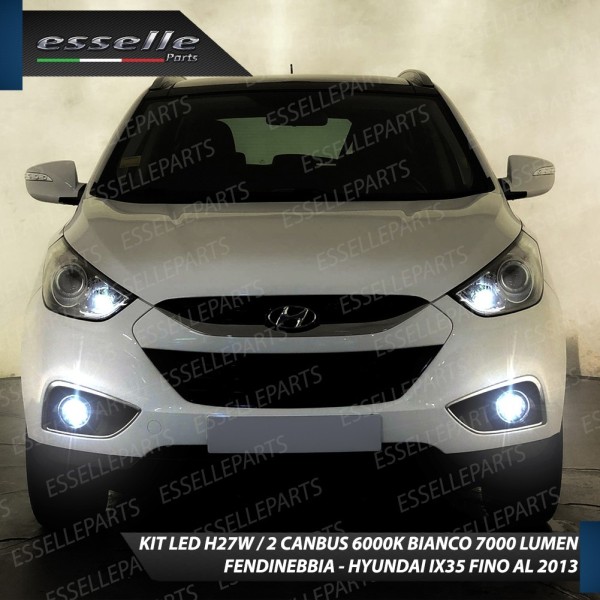 Kit Full LED H27/2 7000 Lumen 6000K bianco Fendinebbia HYUNDAI IX35 FINO AL 2013