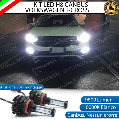 Kit Full LED H8 coppia lampade Fendinebbia VW T-CROSS