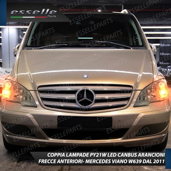 Coppia Frecce Anteriori PY21W 35 LED Canbus MERCEDES VIANO W639 DAL 2010 IN POI