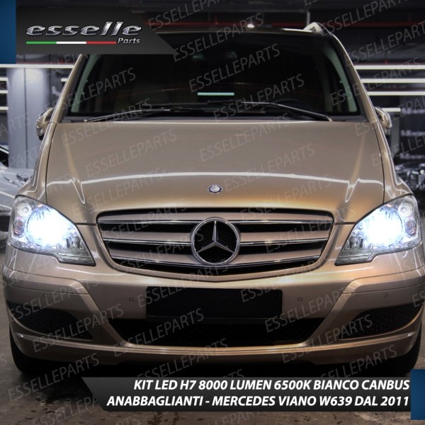 Kit Full LED H7 8000 Lumen 6000K MERCEDES VIANO W639 RESTYLING DAL 2010 IN POI