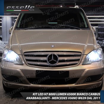 Kit Full LED H7 8000 Lumen 6000K MERCEDES VIANO W639 RESTYLING DAL 2010 IN POI