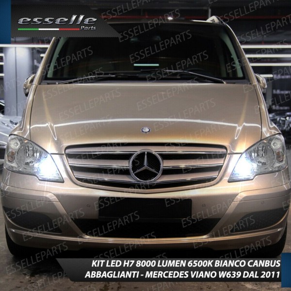 Conversione Fari Full LED 6000K bianco Mercedes Viano W639 Restyling Dal 2010