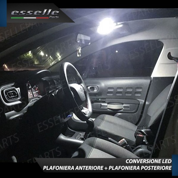 Led interni Completo + Targa per CITROEN C4 CACTUS RESTYLING