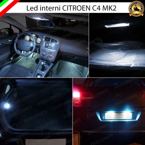 Kit LED interni + Luci targa LED 6000K bianco Canbus Citroen C4 MK2