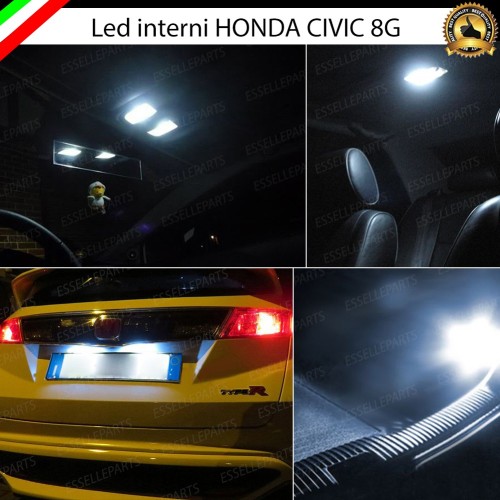 Led interni completo + Targa HONDA CIVIC 8G
