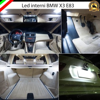 Led interni completo + Targa per BMW X3 E83