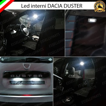 Kit LED interni Completo + Luci targa LED 6000K Canbus Dacia Duster Pre-Restyling