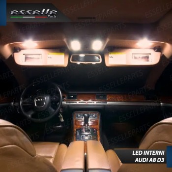 Kit Led interni Completo Per Audi A8 D3 Canbus 6000K Bianco Kit Led interni Completo Per Audi A8 D3 Canbus 6000K Bianco