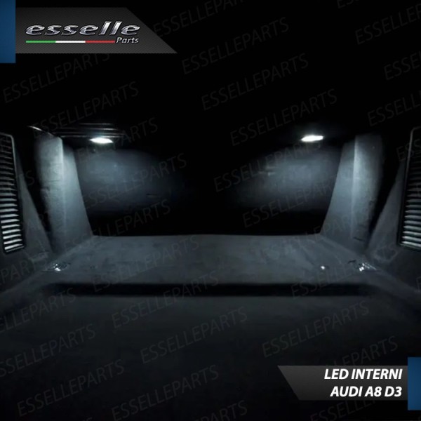 Kit Led interni Completo Per Audi A8 D3 Canbus 6000K Bianco