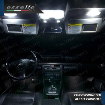 Kit Led interni Completo Luci targa LED 6000K bianco ghiaccio Audi A4 B5 Berlina