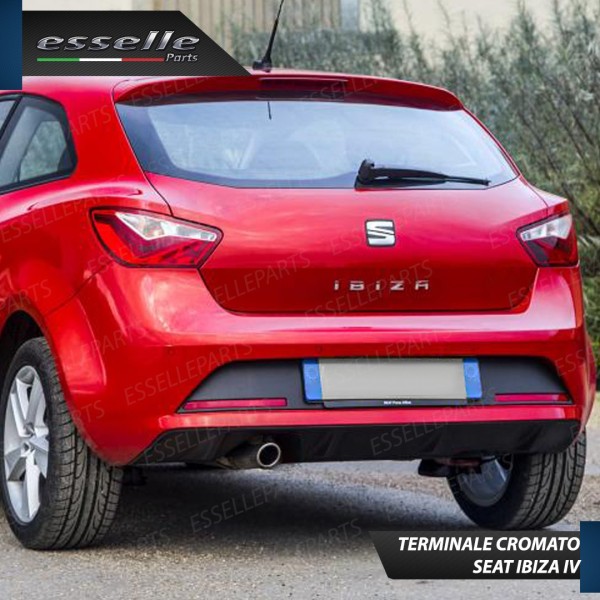 Terminale di scarico cromato SEAT IBIZA 6J RESTYLING