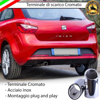 Terminale di scarico cromato SEAT IBIZA 6J RESTYLING