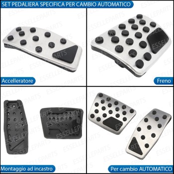 Set Copripedali - PER CAMBIO AUTOMATICO - Specifici per JEEP COMPASS II