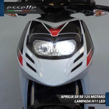 Lampada a LED H11 per APRILIA SR 50 2012-2017 Motard 6000K