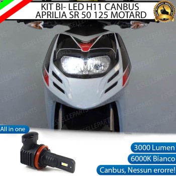 Lampada a LED H11 per APRILIA SR 50 Motard 2t 6000K Canbus