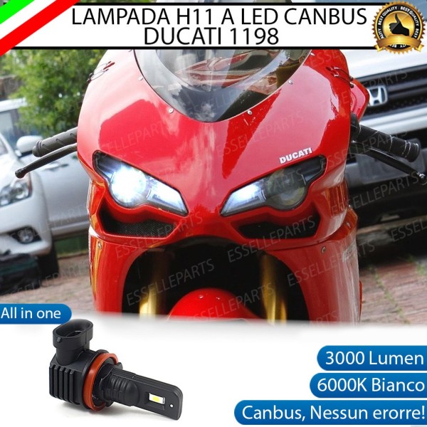 Lampada a LED H11 per DUCATI 1198 6000K Canbus