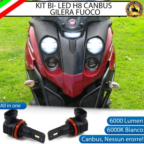 Kit LED H8 per GILERA Fuoco 500 2006-2013 6000K Canbus