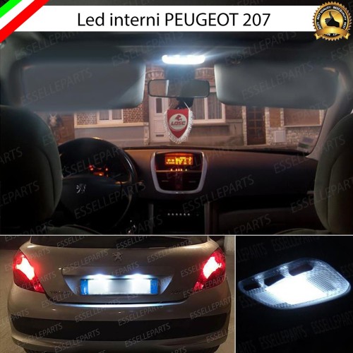 Led interni completo + Targa per Peugeot 207