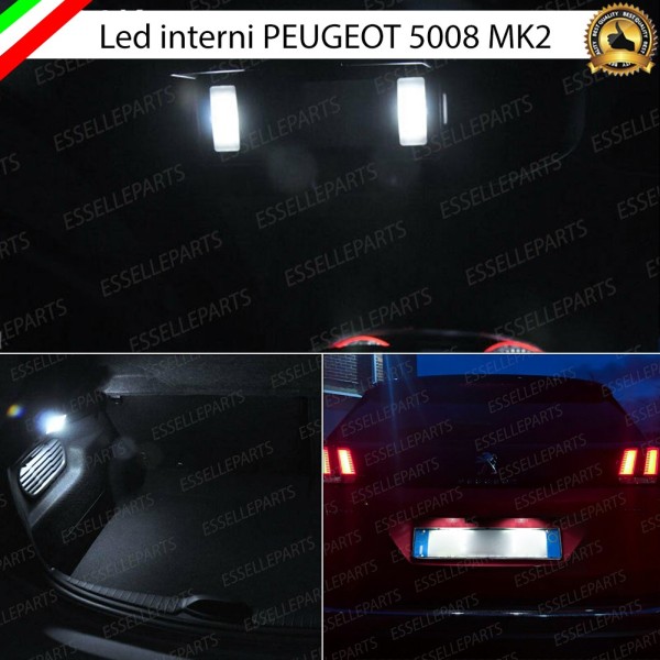 Led interni completo + Targa per Peugeot 5008 MK2