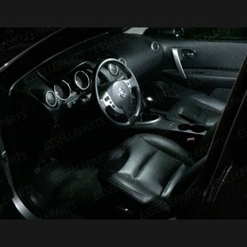 Kit LED interni completo + LED targa 6000K Nissan Qashqai J10 senza tetto panoramico