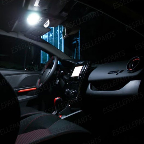 Kit LED interni + Luci targa LED 6000K bianco Canbus Renault Clio MK4 Restyling