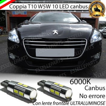 Luci posizione 10 LED Canbus 660 Lumen PEUGEOT 508