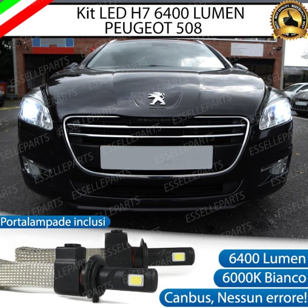 Kit Full LED H7 6400 LUMEN Anabbaglianti PEUGEOT 508