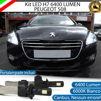 Kit Full LED H7 6400 LUMEN Abbaglianti PEUGEOT 508