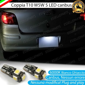 Luci Targa 5 LED Canbus 6000K per Toyota Yaris 1 Luci Targa 5 LED Canbus 6000K per Toyota Yaris 1