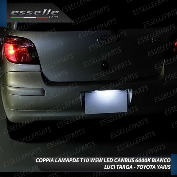 Luci Targa 5 LED Canbus 6000K per Toyota Yaris 1
