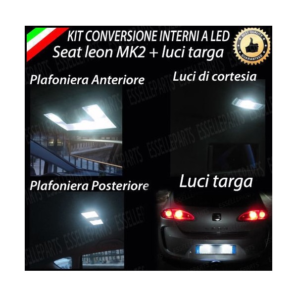 Led interni completo + Targa SEAT LEON MK2 1P