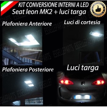Led interni completo + Targa SEAT LEON MK2 1P Led interni completo + Targa SEAT LEON MK2 1P