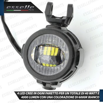 2 FARETTI MOTO LED L4X + CABLAGGIO COMPLETO BENELLI TRK 502