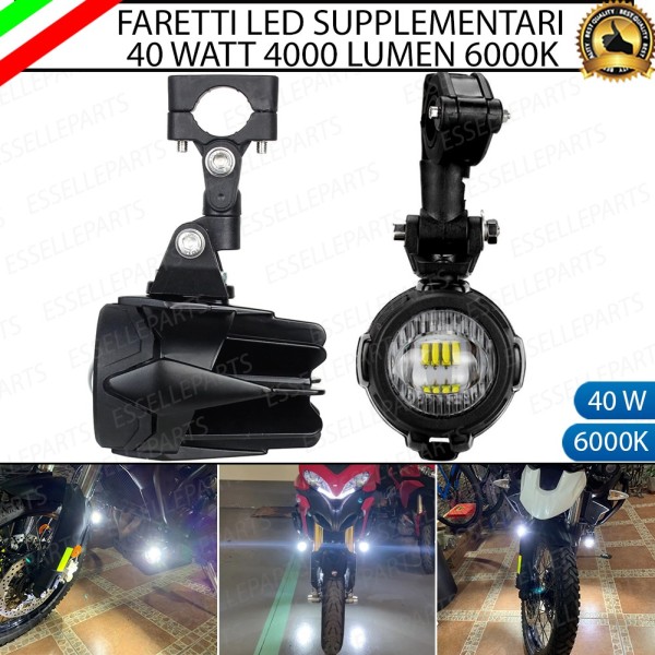 Coppia Fari Supplementari LED per illuminazione DUCATI Hypermotard 821 2013-2015