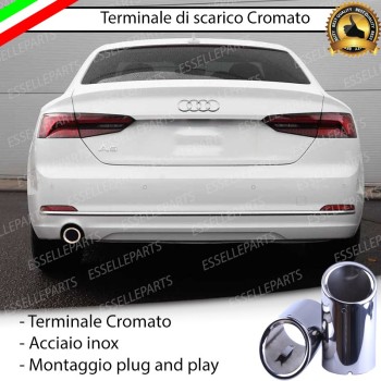 Terminale Di Scarico Cromato per Audi A5 F53