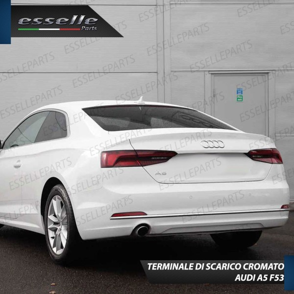 Terminale Di Scarico Cromato per Audi A5 F53