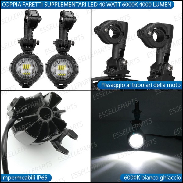 Coppia Fari Supplementari LED per Fendinebbia DUCATI Hypermotard 950 2020-2021 RVE