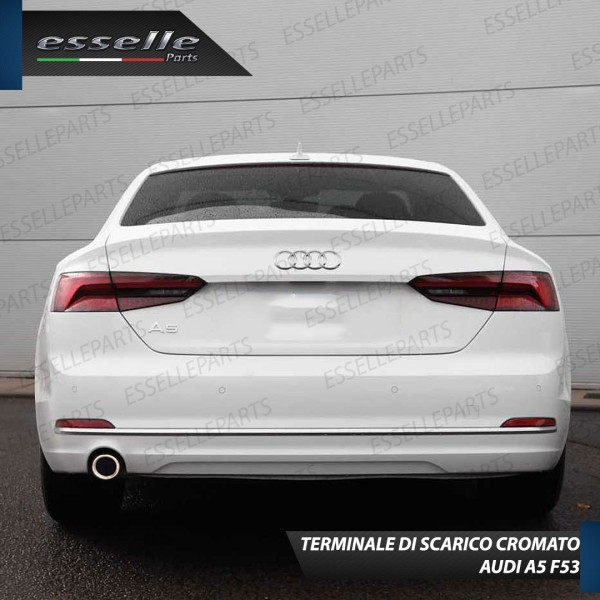 Terminale Di Scarico Cromato per Audi A5 F53