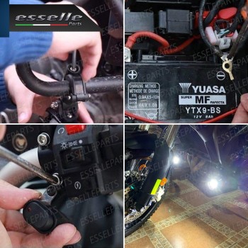 Coppia Fari Supplementari LED per illuminazione DUCATI Monster 400 2000-2002