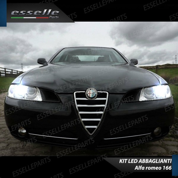 Kit Full LED H1 Abbaglianti 6400 Lumen 6000K bianco ALFA ROMEO 166 RESTYLING