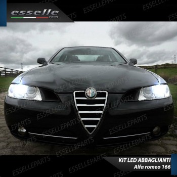 Kit Full LED H1 Abbaglianti 6400 Lumen 6000K bianco ALFA ROMEO 166 RESTYLING