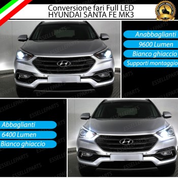 Kit Fari LED Completi Per Hyundai Santa Fe MK3 6000K Bianco