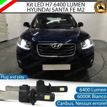 Kit Full LED H7 6400 LUMEN Anabbaglianti HYUNDAI SANTA FE II