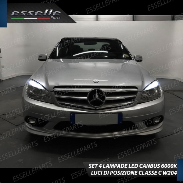 Conversione Fari Full LED 6000K bianco Mercedes Classe C W204 Pre-Restyling