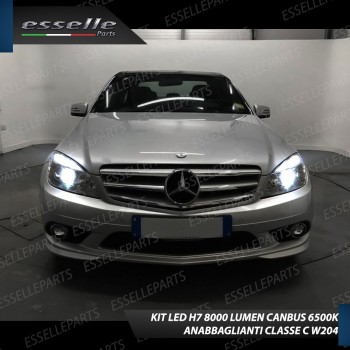 Conversione Fari Full LED 6000K bianco Mercedes Classe C W204 Pre-Restyling